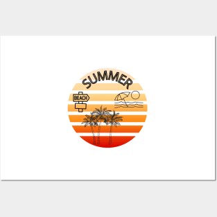 Retro Summer Posters and Art